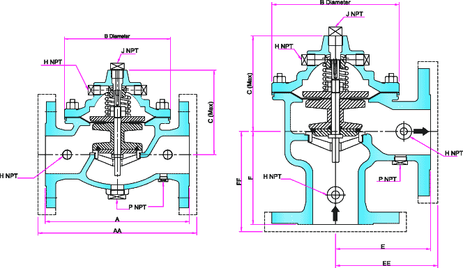 Deluge Valve Drawing